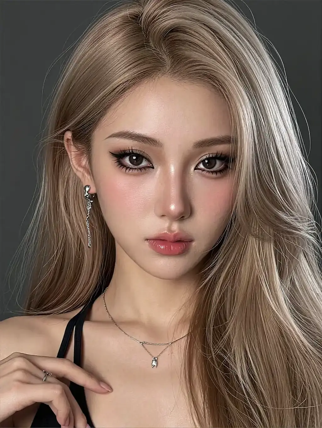 Hana, 23 — fictional AI companion on SexChatBot, AI-generated portrait
